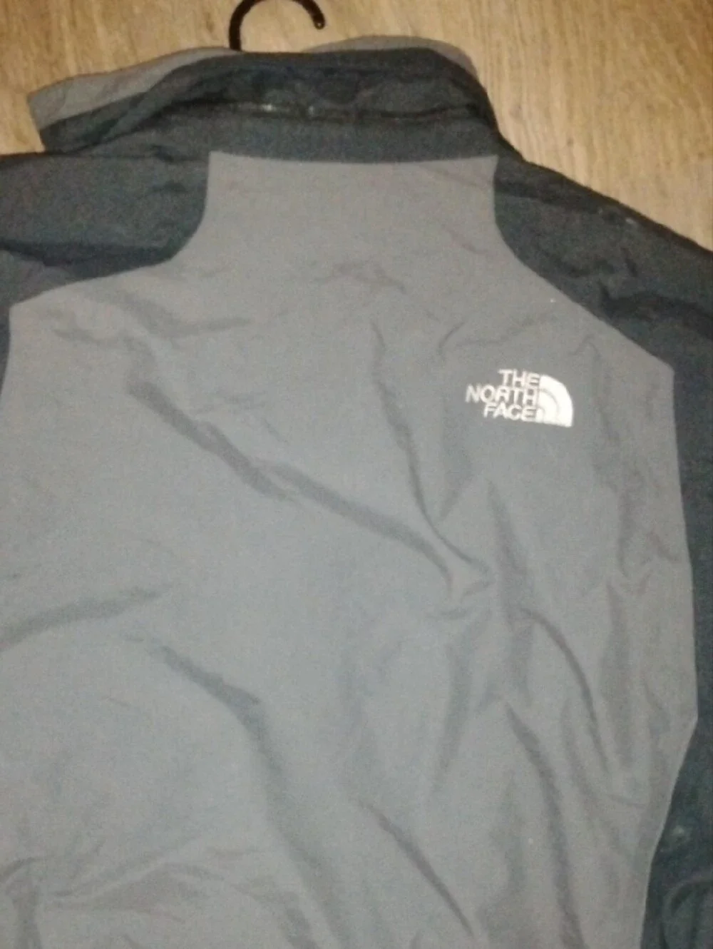 The North Face Men’s Gray and Black Raincoat